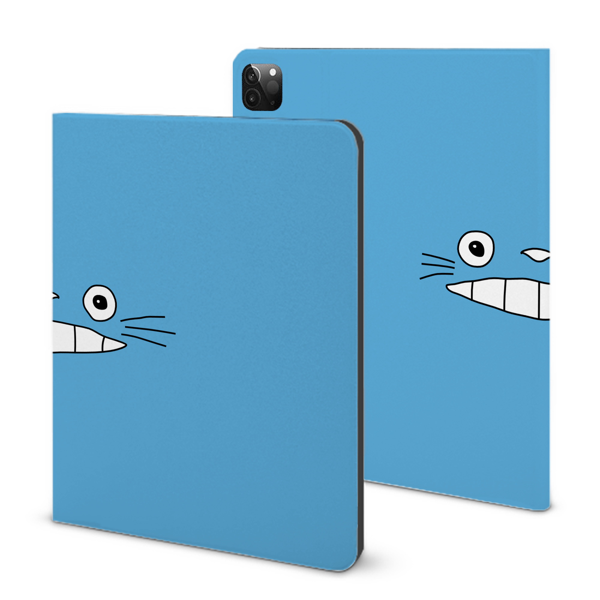 （画像用） となりのトトロ 草壁メイ 草壁サツキ My Neighbor Totoro Satsuki Kusakabe Mei Kusakabe IPadケース ペンホルダー付き ブックスタイルデザイン